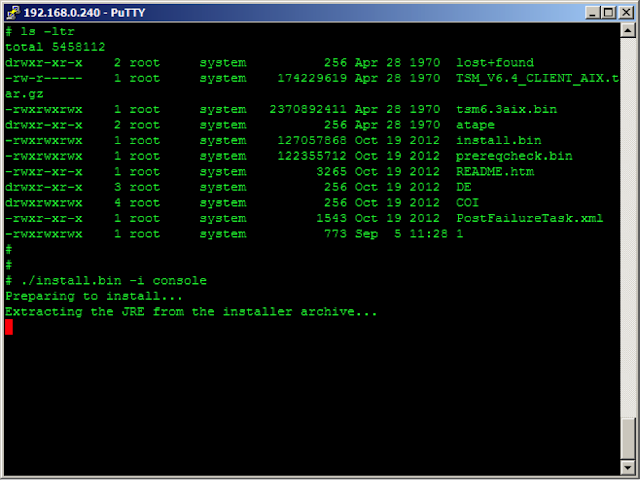 TSM Server installation Steps