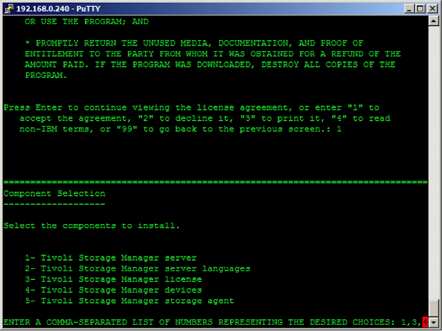 TSM Server installation Steps