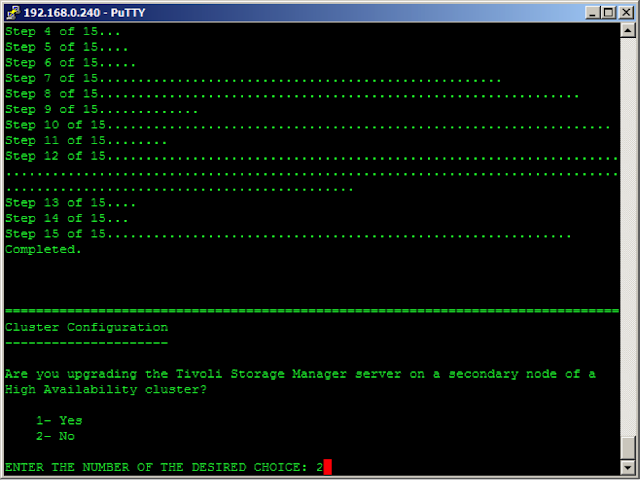 TSM Server installation Steps